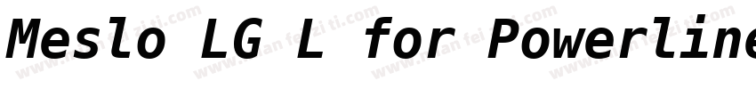 Meslo LG L for Powerline字体转换